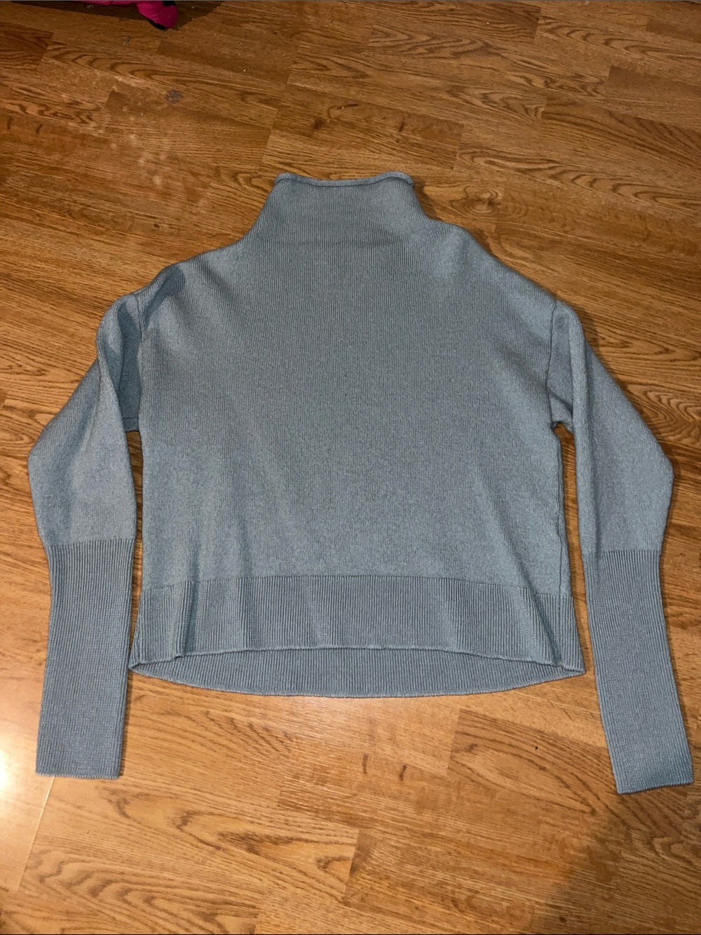 Soft Blue Turtleneck Cozy Marino wool Women's Sweater